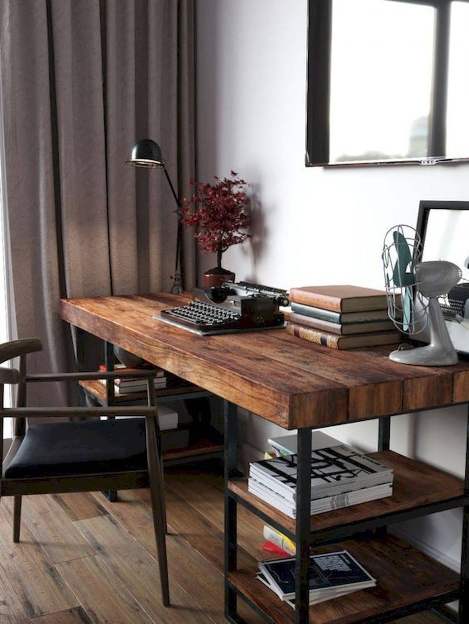 Компьютерный стол лофт Loft Wood Studio