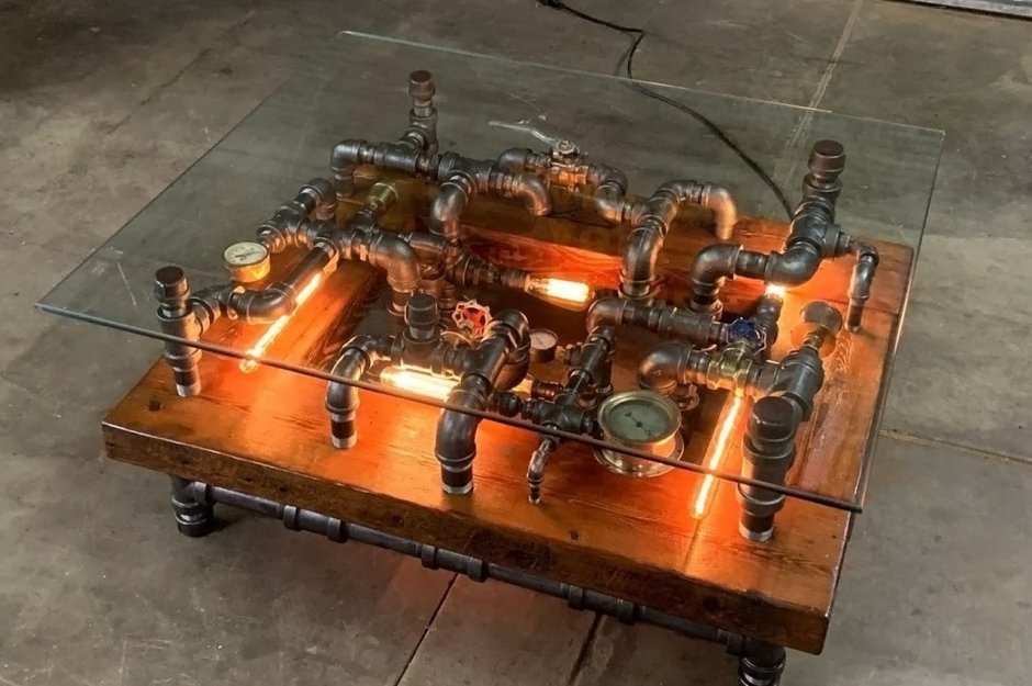 Steampunk Engineer's Table