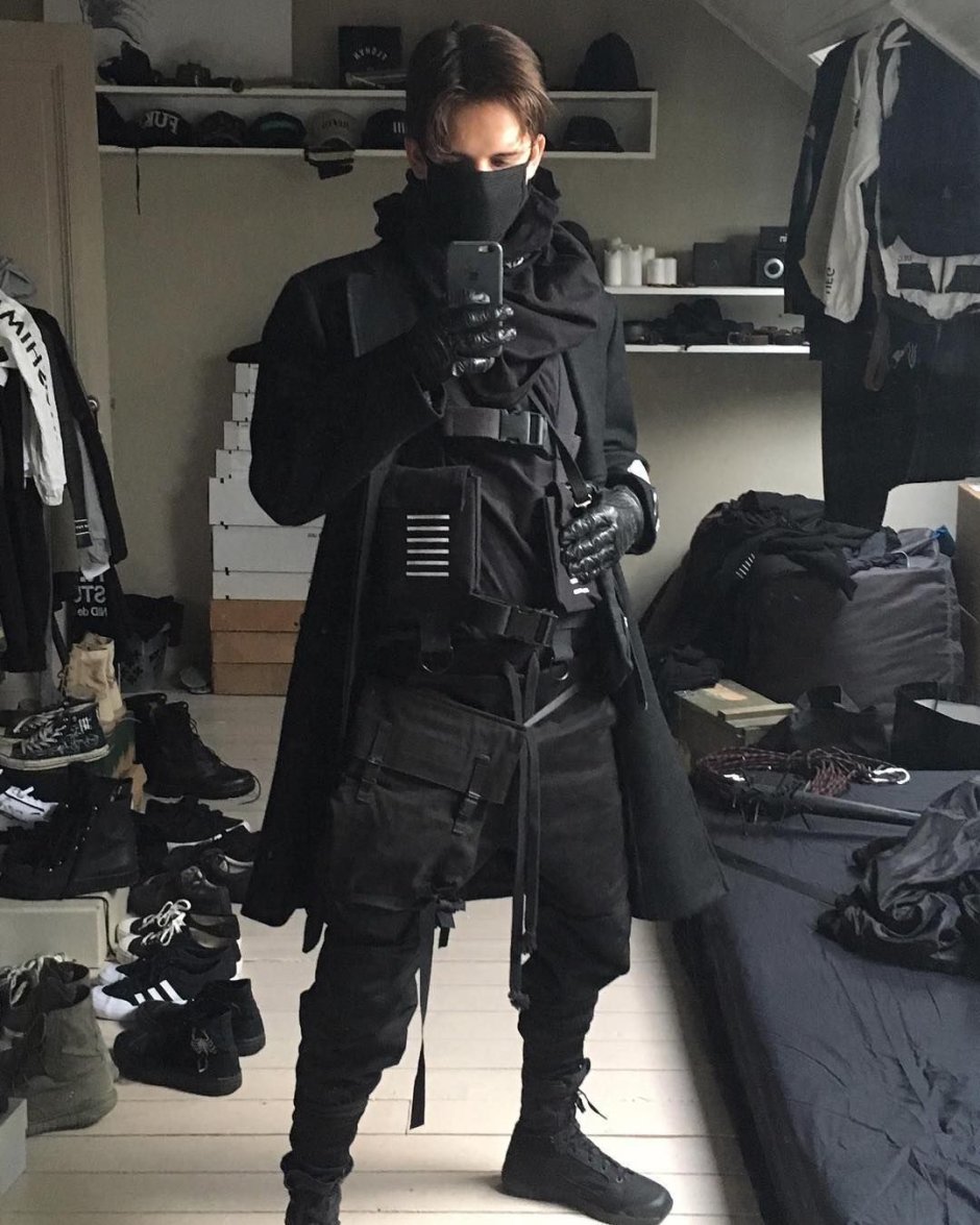 Киберпанк Techwear одежда мужская