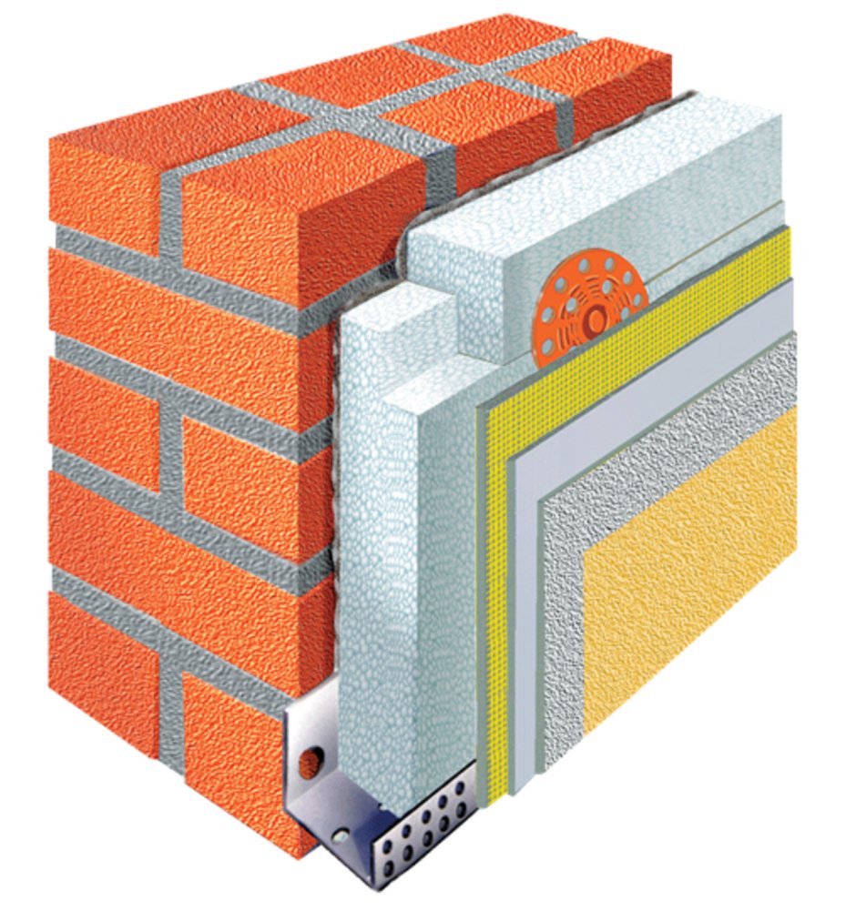 Штукатурный фасад Вебер пирог