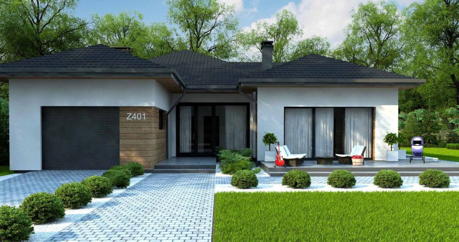 Z500 проекты одноэтажных домов проект z368d