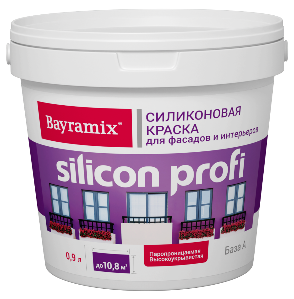 .Краска фасадная Bayramix Silicon Profi база а