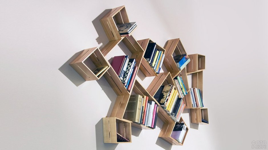 Креативные книжные полки