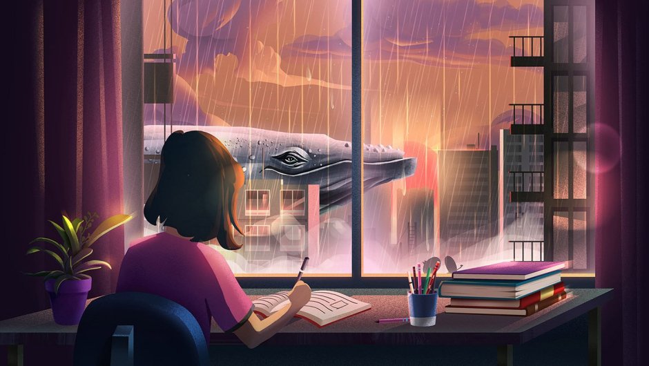 Человек с книгой у окна