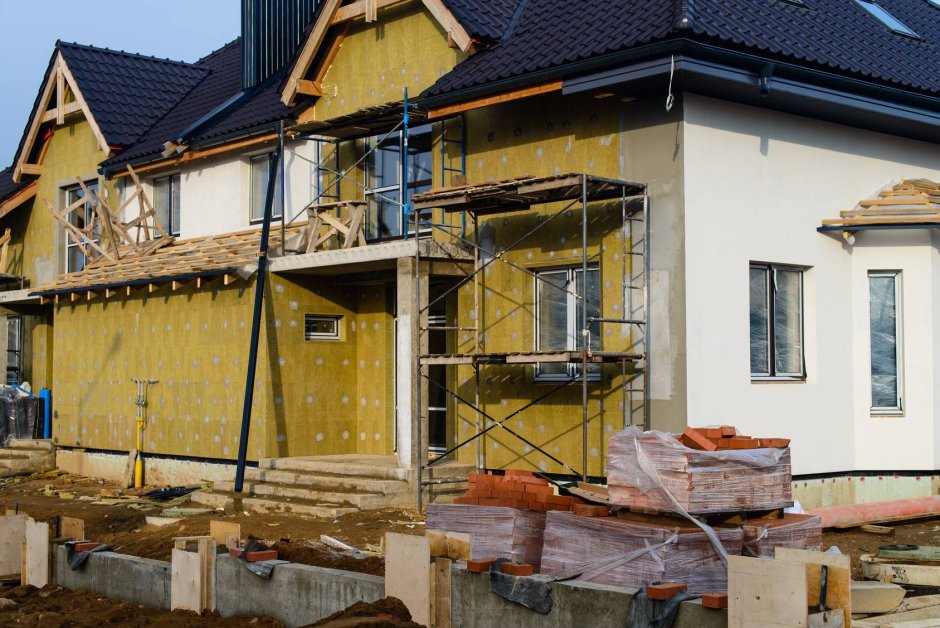 Утепление фасада минеральной ватой