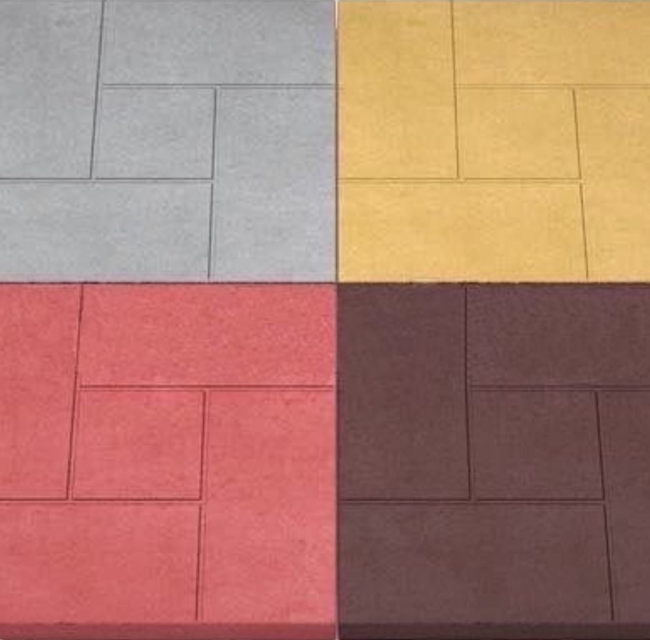 Выкладка тротуарной плиткой квадратной