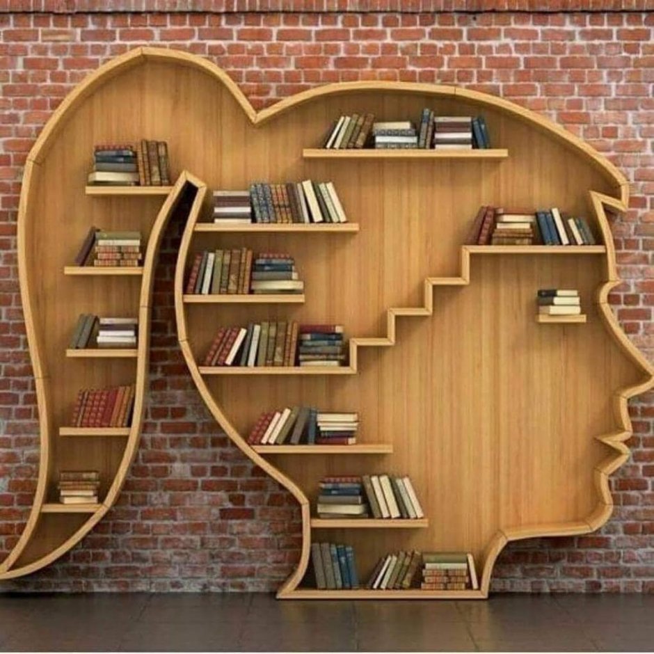 Необычные полки для книжных выставок