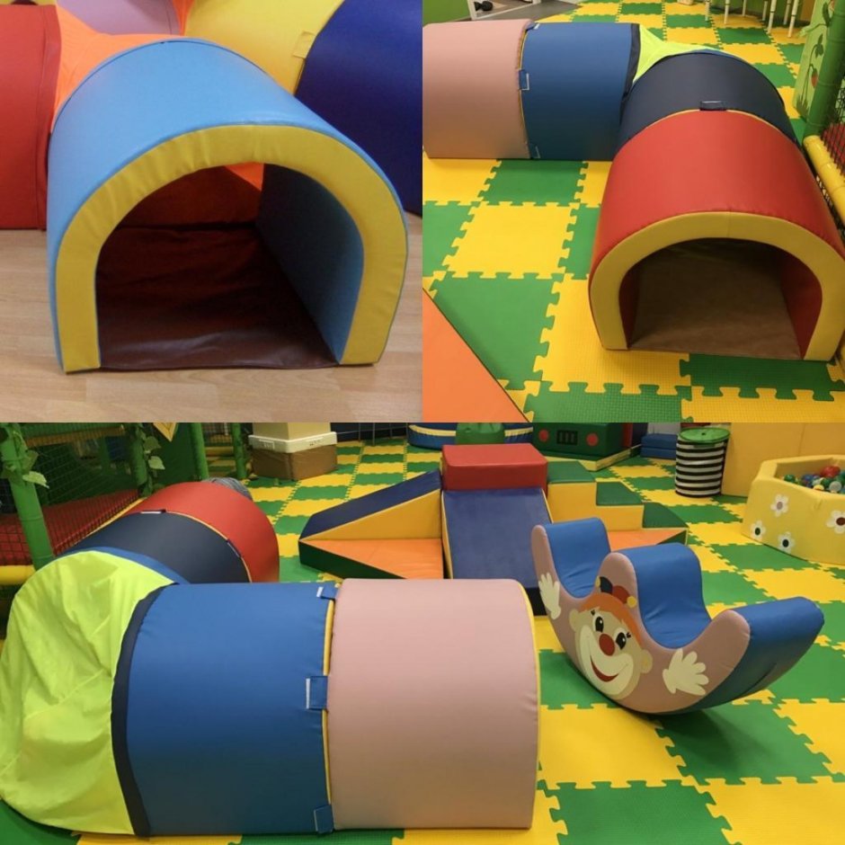 Мягкие модули для игровой комнаты
