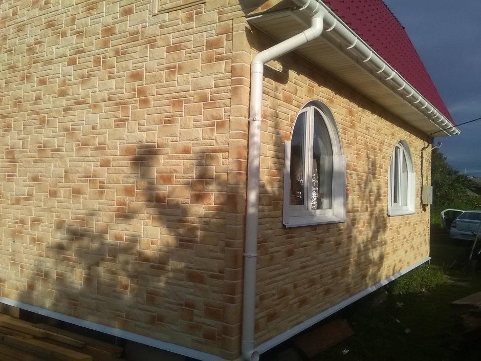 Фасадные панели из натурального камня