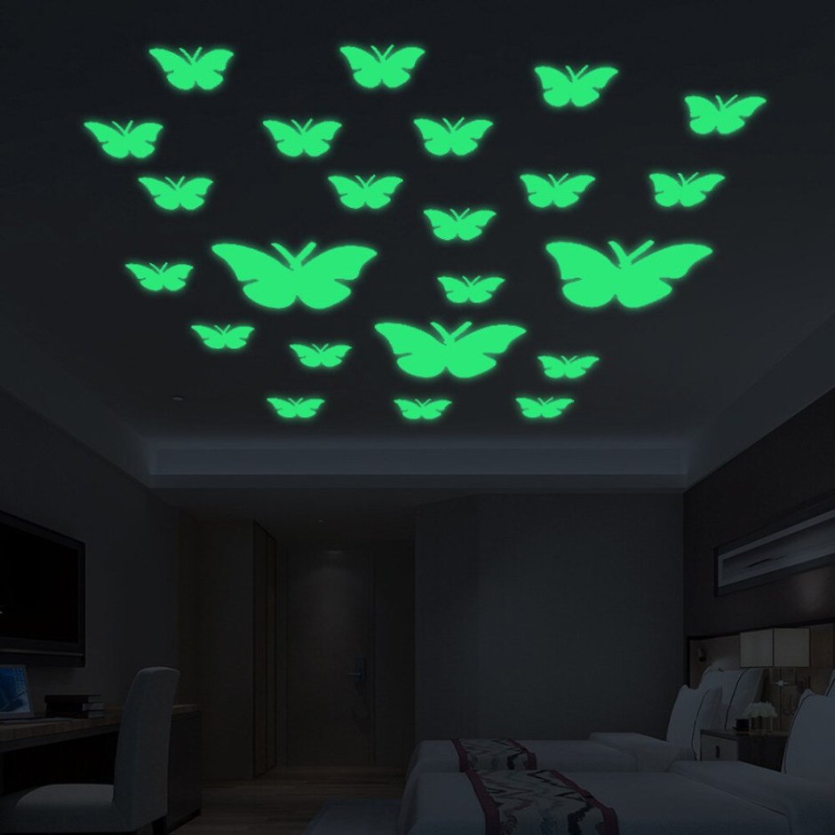 Люминесцентные наклейки на потолок