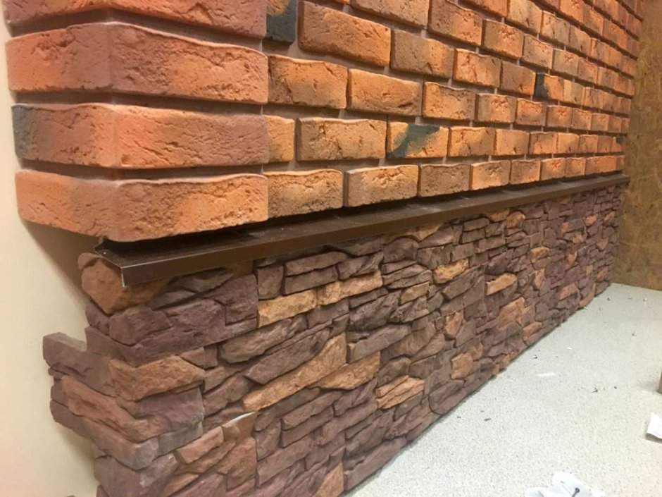 Угловая фасадная плитка под камень