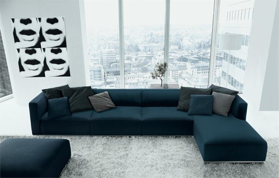 Стильный диван для гостиной в современном стиле
