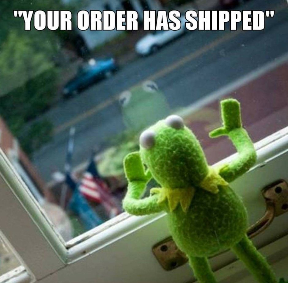 Лягушонок Кермит у окна