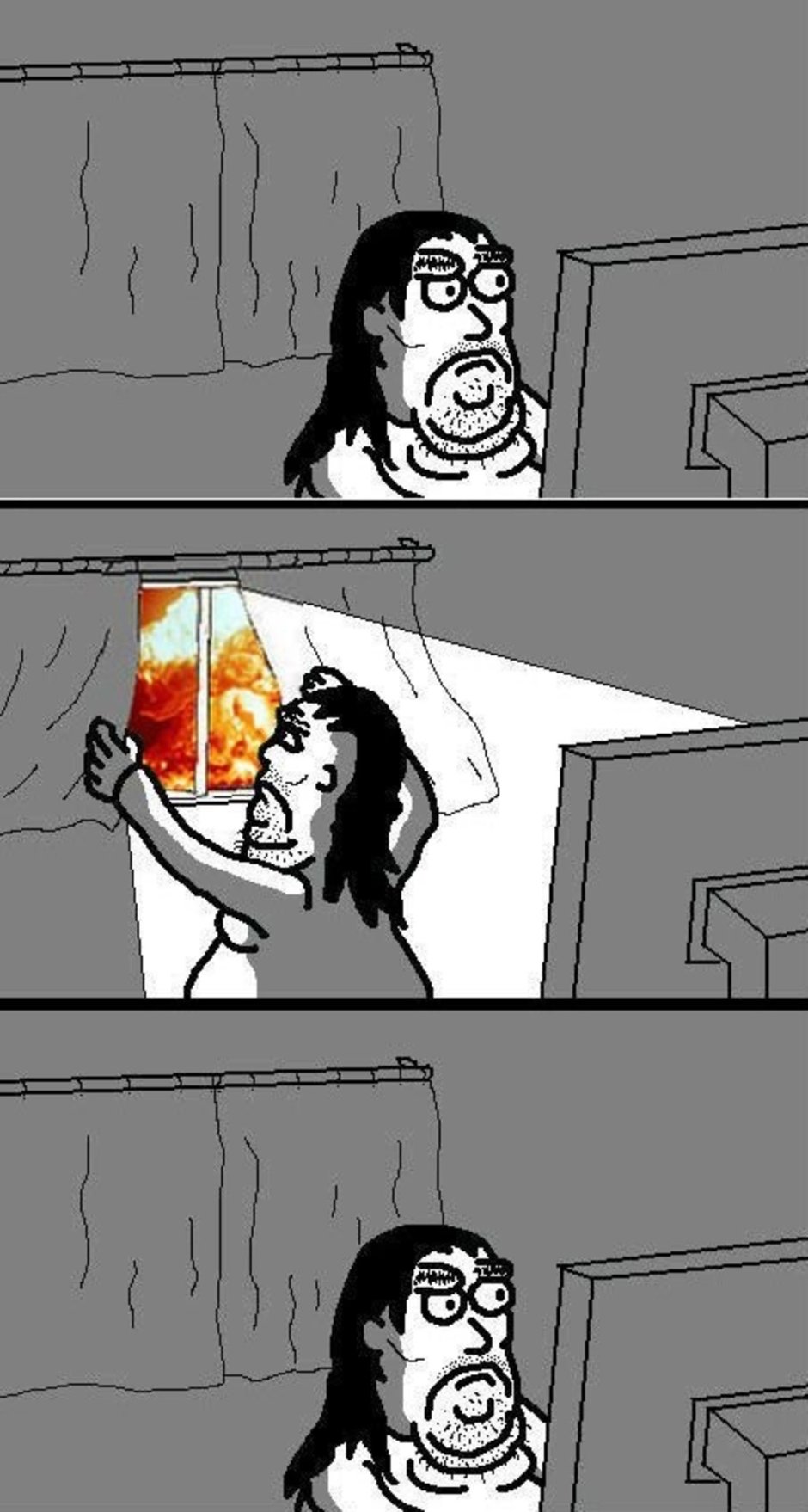 Человек стоящий около окна