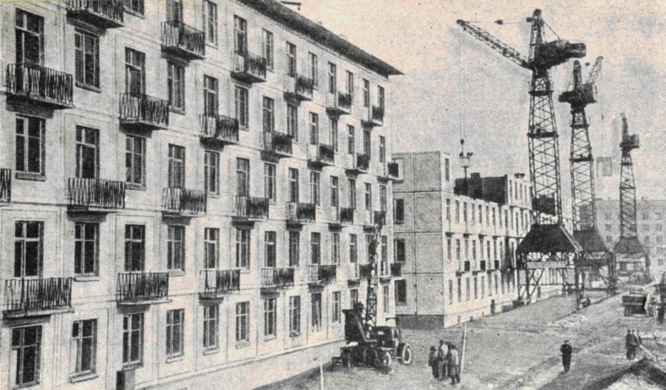 Проспект Елизарова в 1950 годах