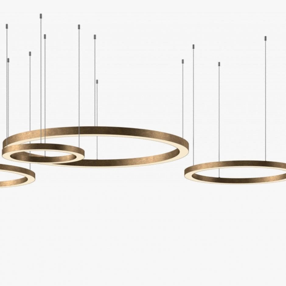 Светильник Light Ring horizontal Copper Gold