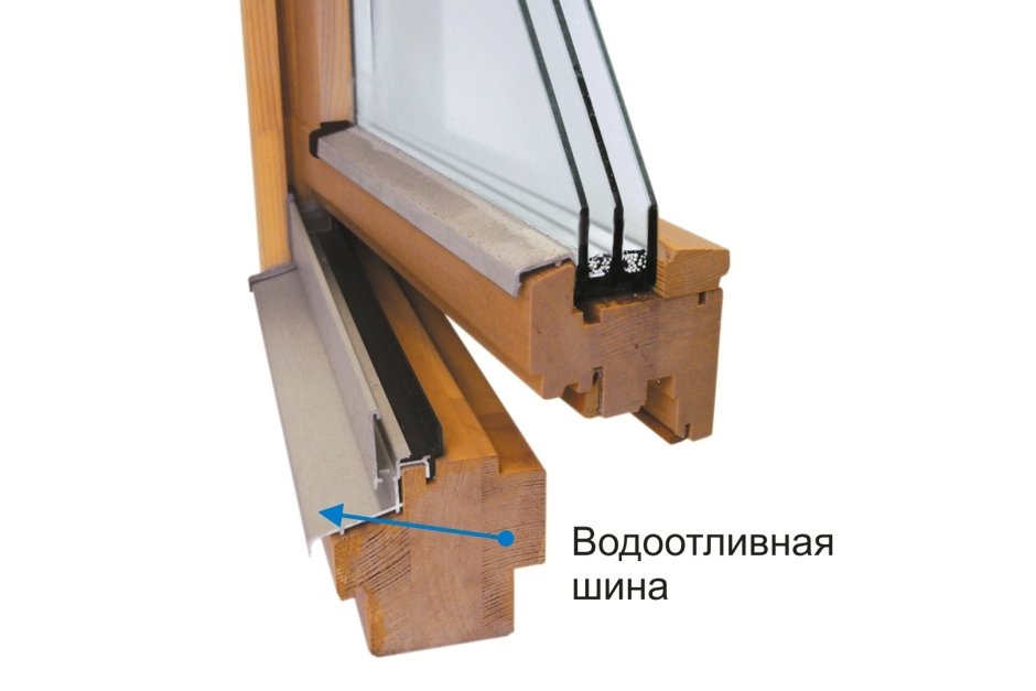 Водоотливная планка для деревянных окон