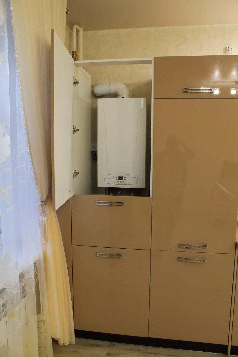 Встроенные кухни с газовым котлом