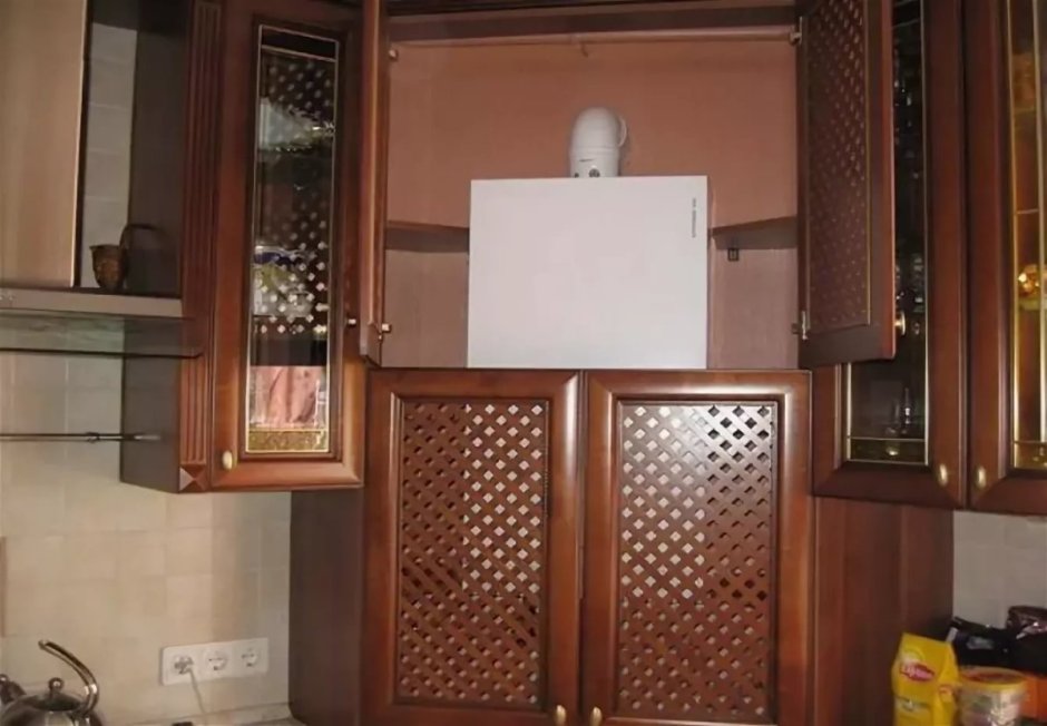 Решетка на кухне для газового котла