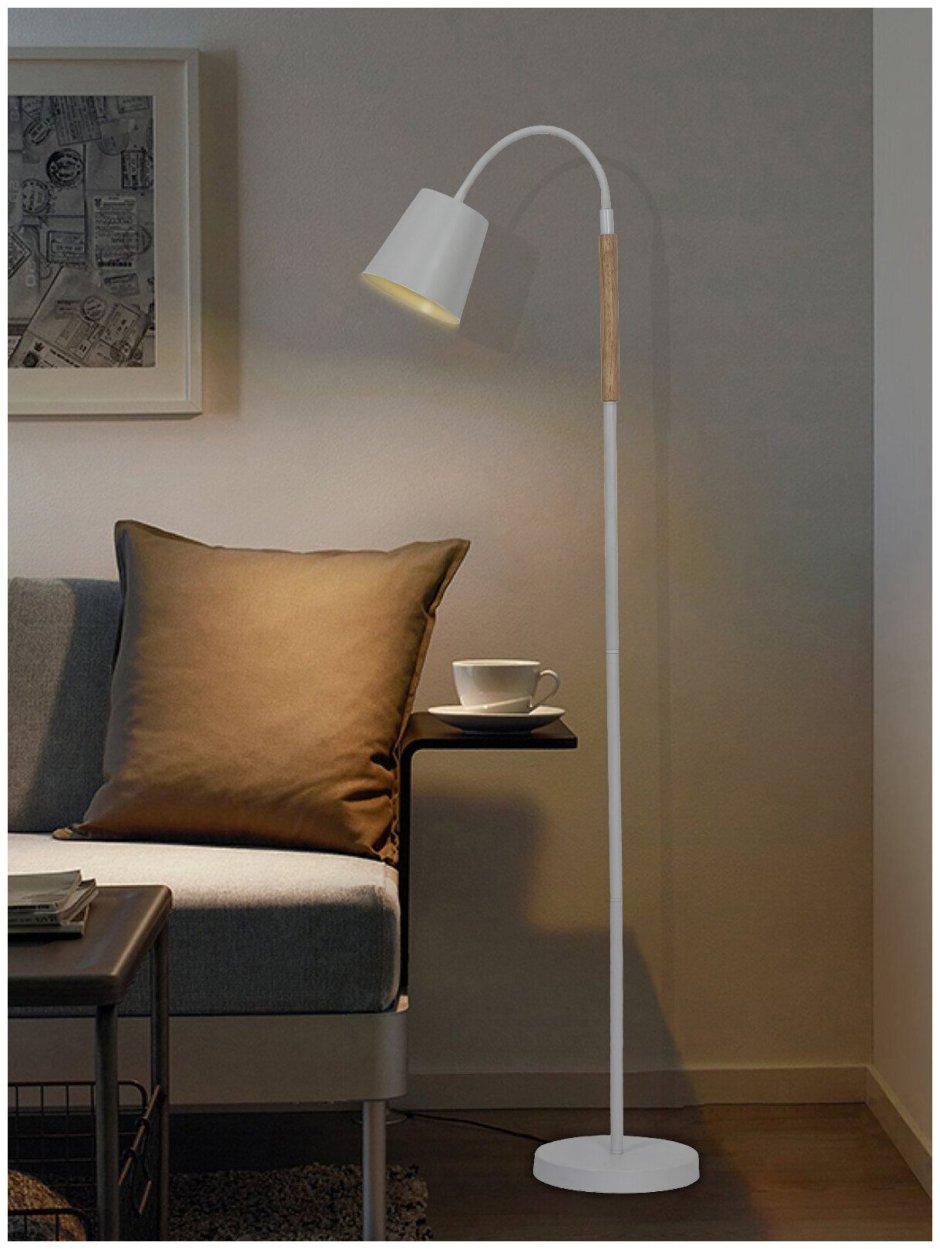 Торшер l1486 Lumber White