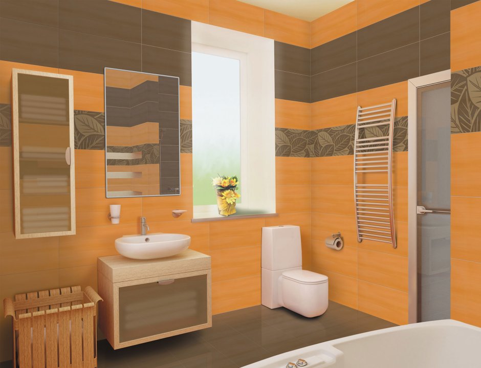 Оранжевая плитка