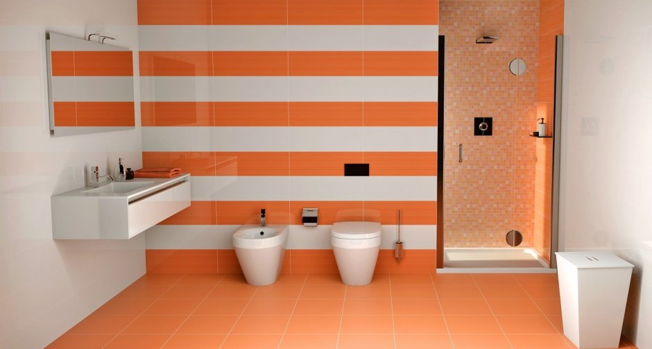 Оранжевая плитка 33х33 Orange