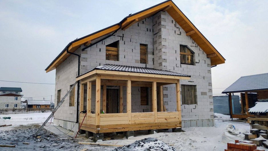 Дачный дом из газобетона