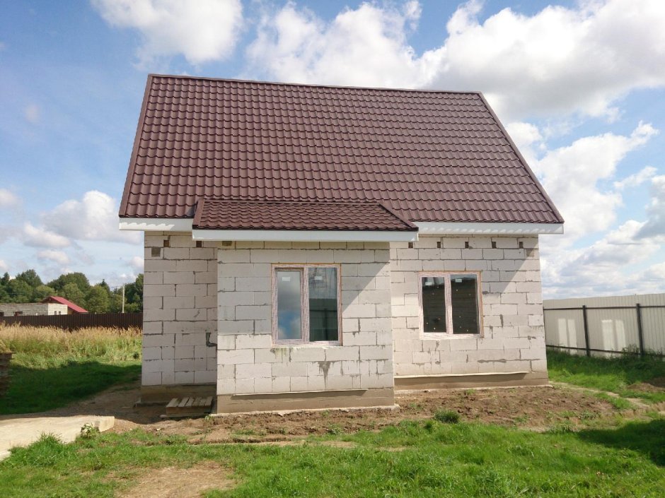 Дом 80 кв.м из пеноблока