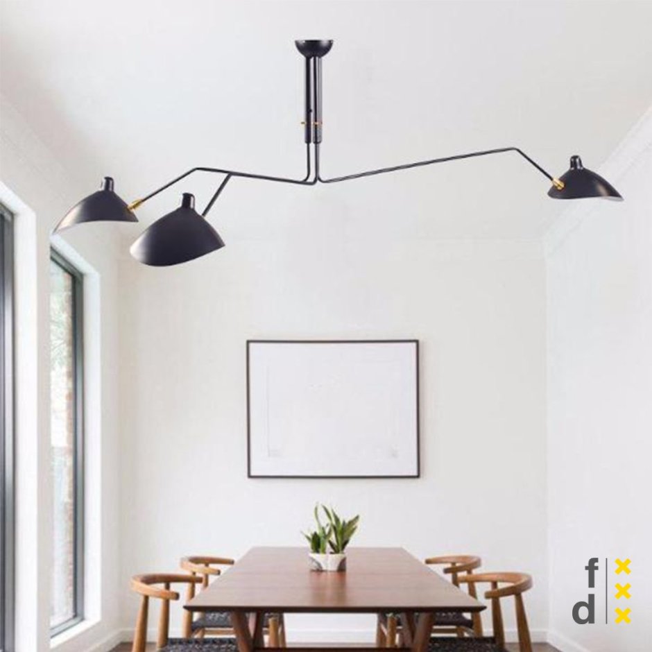 Люстра Serge mouille Lamp 3