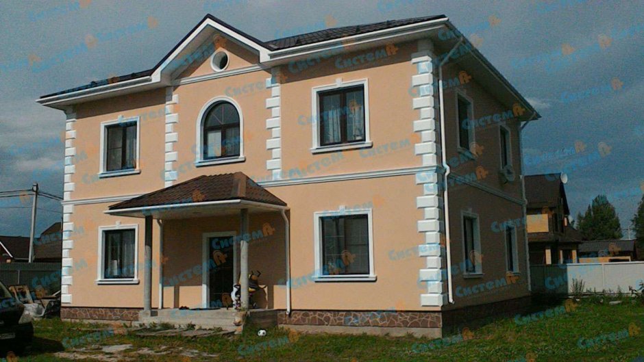 Фасады домов пенопласт