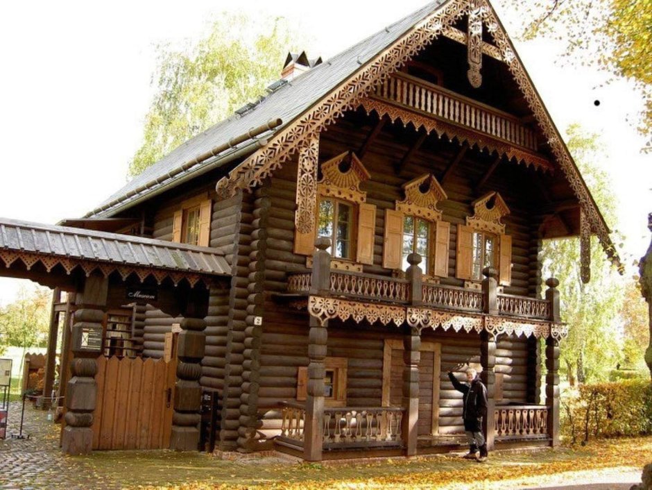 Охотничий домик с камином