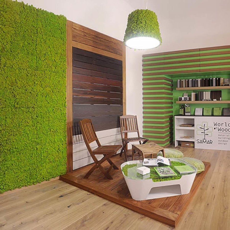 Панно из растений