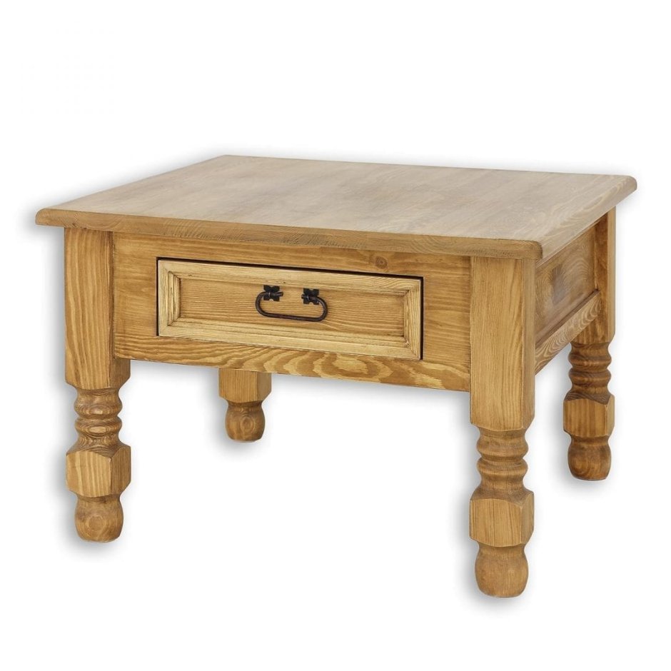 Hemnes ХЕМНЭС журнальный стол, белая морилка/светло-коричневый90x90 см