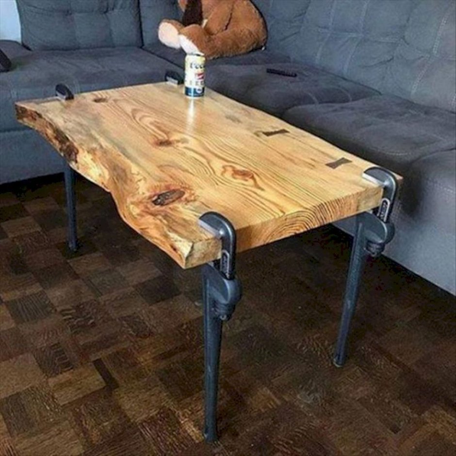Trestle Coffee Table Mid Century
