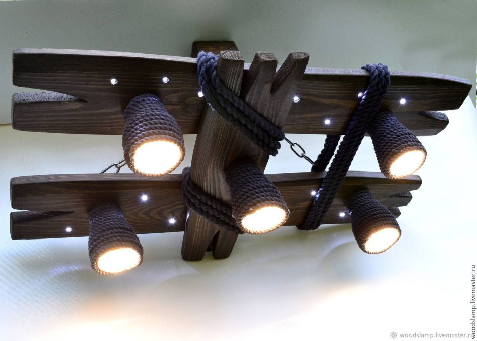 Светильник Wood Chandelier