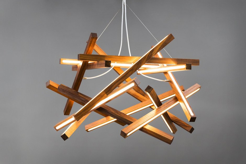 Wood Chandelier