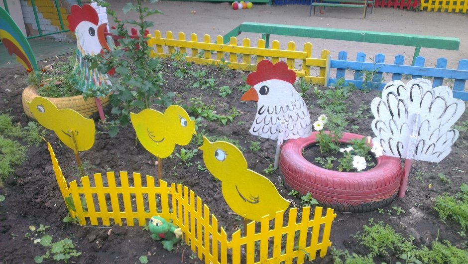 Поделки в сад на площадку