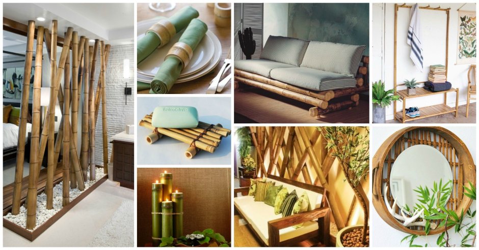 Спальня из бамбука