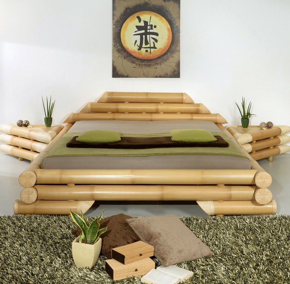 Отделка стен на кухне бамбуковыми панелями