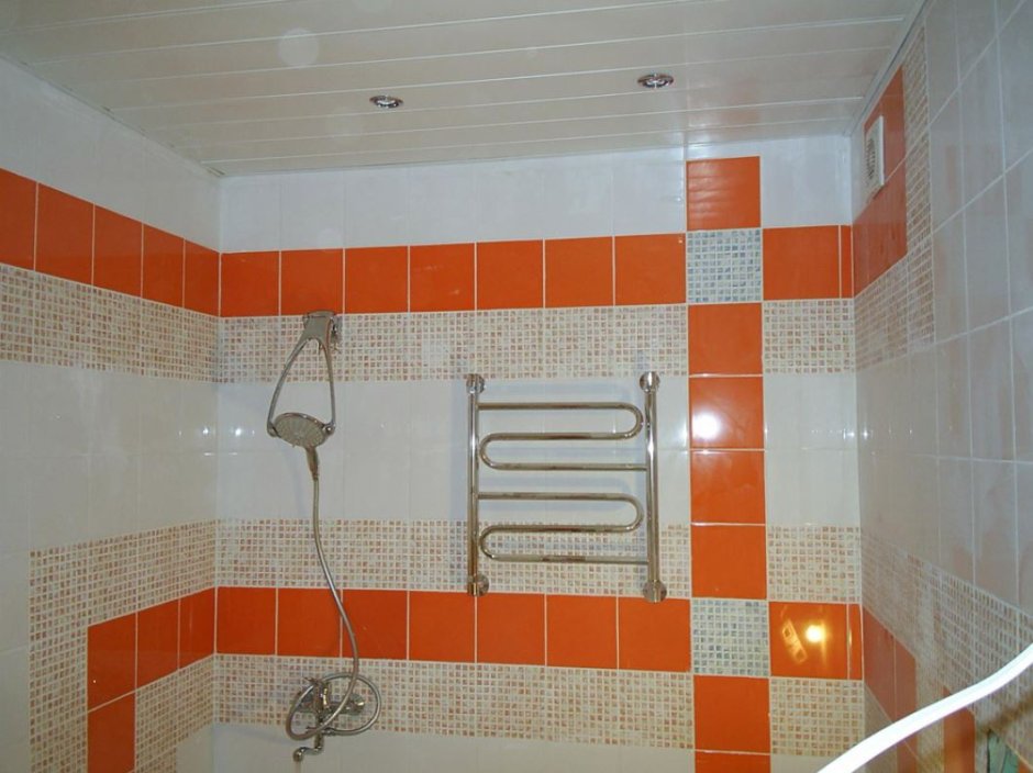 Керамическая плитка для потолка в ванной комнате