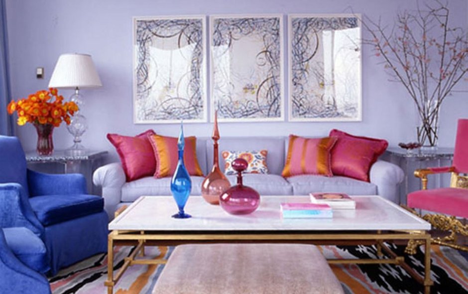 Контрастная стена в интерьере