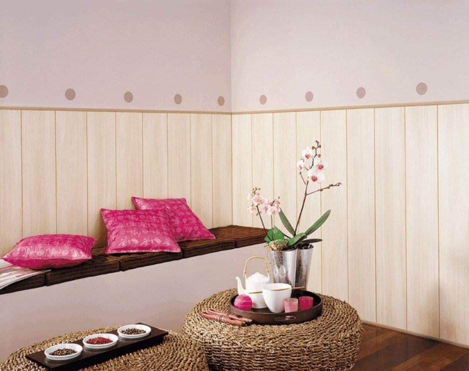 Розовый цвет в интерьере