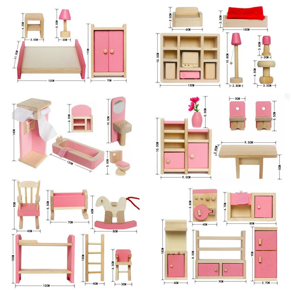 Современные кукольные домики и мебель
