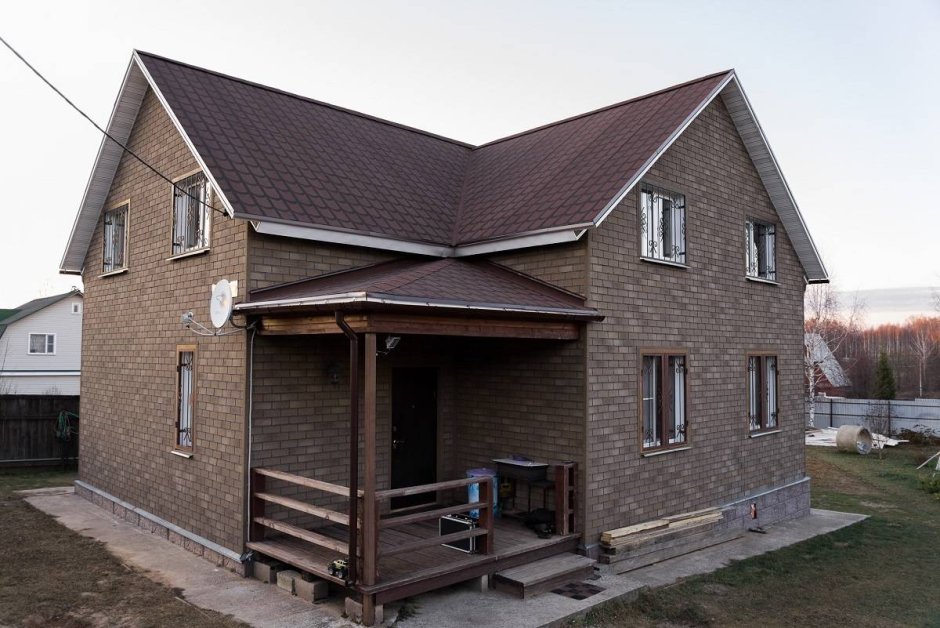 Фасад ТЕХНОНИКОЛЬ Hauberk комбинирование
