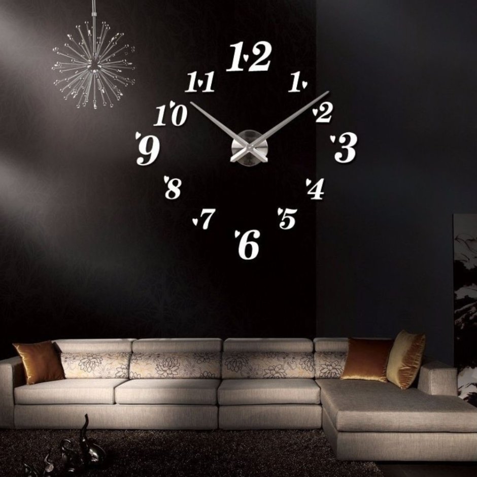DIY Clock настенные 3d часы боль