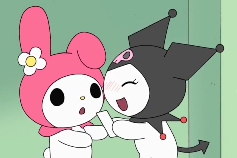Kuromi hello Kitty Стикеры
