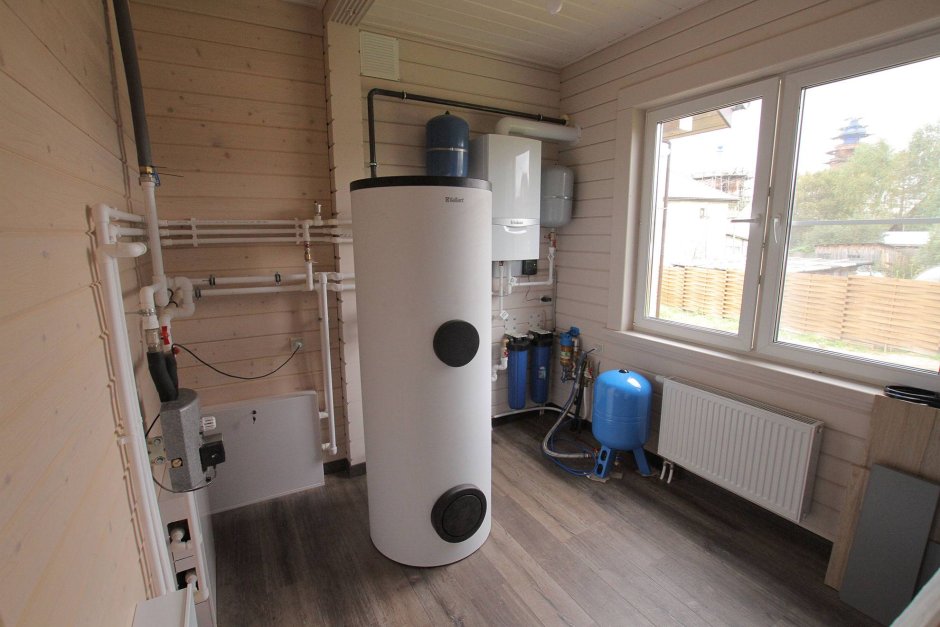 Газовый котел в интерьере