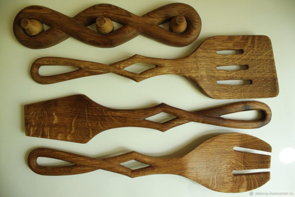 Кухонная лопатка из древесины