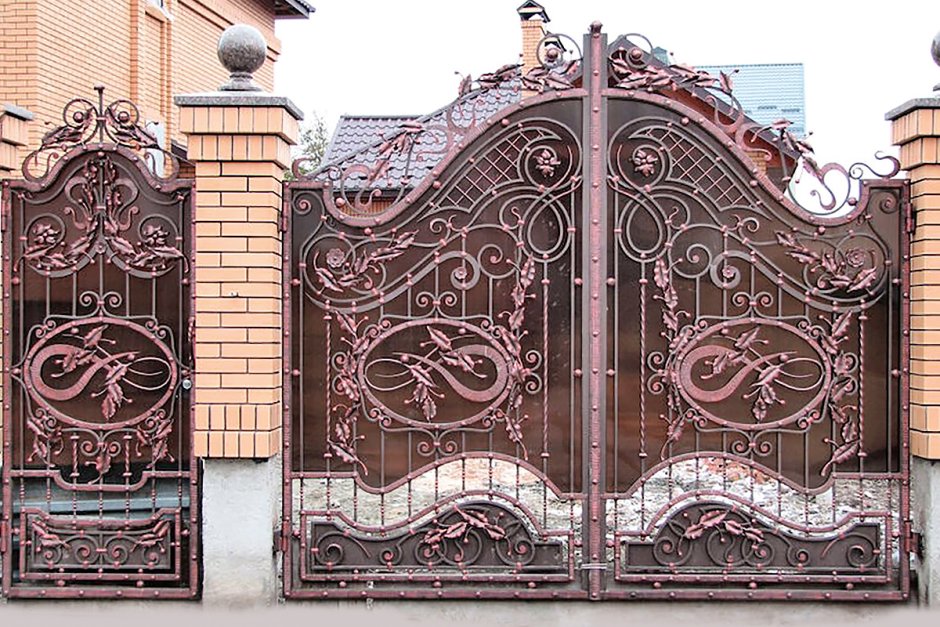 Кованые ворота v-022 (1 кв.м.)