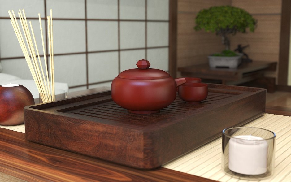 Пленка на стол в японском стиле